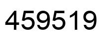 Number 459519 black image