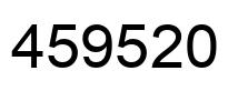 Number 459520 black image
