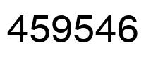 Number 459546 black image