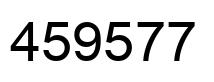 Número 459577 imagen negro