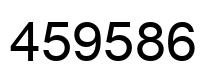 Number 459586 black image