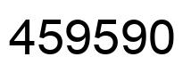 Number 459590 black image