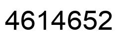 Número 4614652 imagen negro