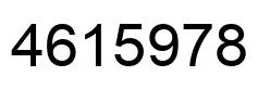 Number 4615978 black image