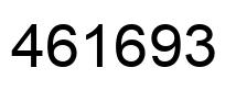 Number 461693 black image
