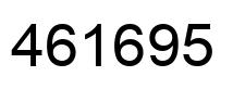 Number 461695 black image