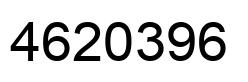 Number 4620396 black image