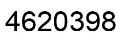 Number 4620398 black image