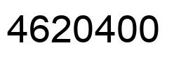 Number 4620400 black image