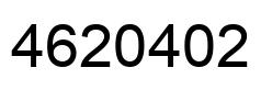 Number 4620402 black image