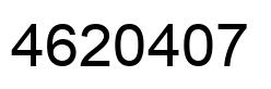 Number 4620407 black image