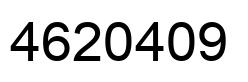 Number 4620409 black image