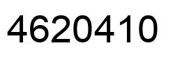 Number 4620410 black image