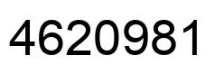 Number 4620981 black image