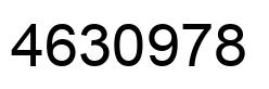 Number 4630978 black image