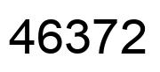 Number 46372 black image