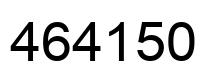 Number 464150 black image