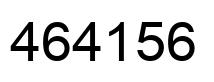 Number 464156 black image