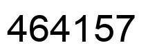 Number 464157 black image