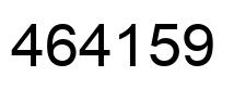 Number 464159 black image