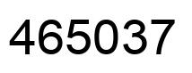 Número 465037 imagen negro