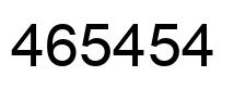 Number 465454 black image