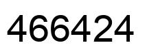Number 466424 black image