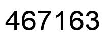 Number 467163 black image