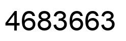 Number 4683663 black image