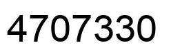 Número 4707330 imagen negro