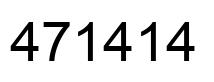 Number 471414 black image