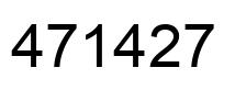 Número 471427 imagen negro