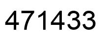 Number 471433 black image