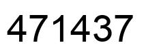 Número 471437 imagen negro