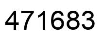 Number 471683 black image