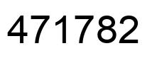 Number 471782 black image