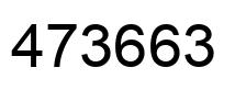 Number 473663 black image