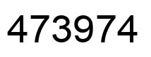 Number 473974 black image