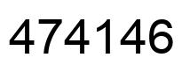 Número 474146 imagen negro