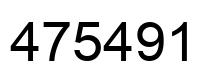 Número 475491 imagen negro