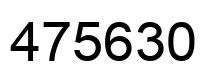 Número 475630 imagen negro
