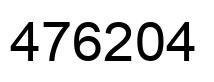 Número 476204 imagen negro