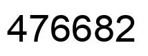 Number 476682 black image