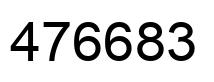 Número 476683 imagen negro