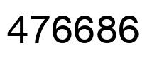 Número 476686 imagen negro