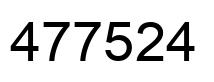 Number 477524 black image