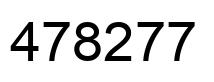 Number 478277 black image