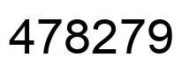Number 478279 black image