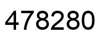 Number 478280 black image