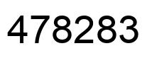 Number 478283 black image